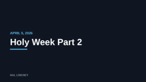 Holy Week Part 2